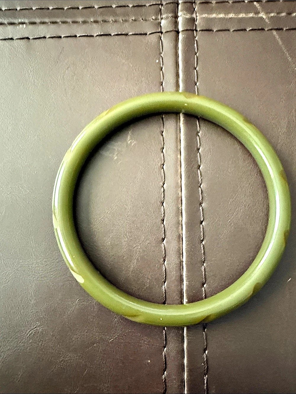 Green Bangle Bracelet